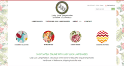 Desktop Screenshot of ladylucklampshades.com.au